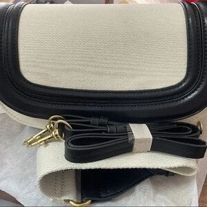 Elegant Black and Cream Women's Bag